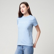 MCB - Women's Short Sleeve Graphic T-Shirt with Experience Cadet Blue Screen Printing / Withered Ros