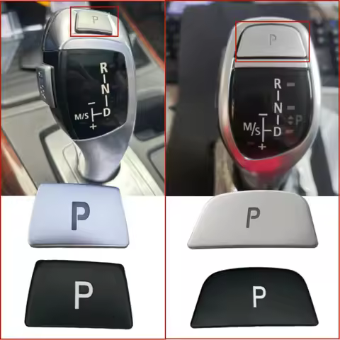 Car Gear Parking P Button Trim Sticker For BMW 1 2 3 4 5 6 7 X3 X4 X5 X6 Series F20 F22 F30 F34 F32 