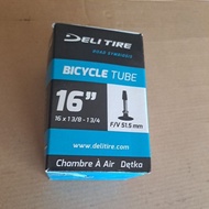 Inner tube 16x 13⁄8-13⁄4 Deli tire F/v 51.5 mm