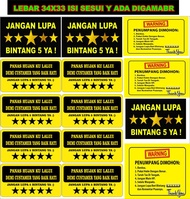 STICKER OJOK ONLINE GRAB GOJEK ISI SESUAI GAMBAR