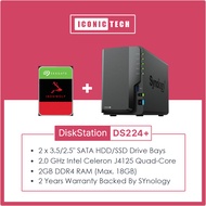 0TB~16TB Synology DiskStation DS224+ DS225+ 2-Bay Diskless NAS Enclosure (BeeStation Alternatives)