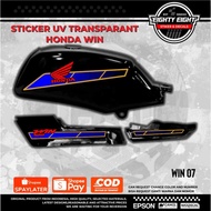 Honda Win Transparent UV striping Sticker customDesign 07