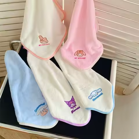 My Melody Cute Cartoon Embroidered Towel Soft Skin-friendly Face Hand Towel Absorbent Cotton Washclo