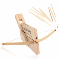 Bamboo Wood Mini Zhuge Crossbow Crafts Chinese Repeating Crossbow Chu-ko-nu Toy spdivine