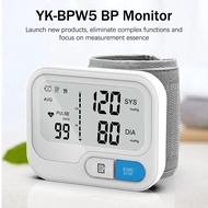 Automatic Digital Wrist Blood Pressure Monitor Sphygmomanometer Tonometer Tensiometer Heart Rate Pul