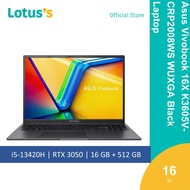 Asus Vivobook 16X K3605V-CRP2008WS WUXGA Black Laptop (i5-13420H16GB512GBNV 4GB16"W11)