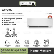 Acson VIENTO Series Eco Inverter Air Conditioner 1.0/1.5/2.0/2.5Hp