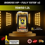 JETRON BLACKGOLD Z2-BIGBOSS VIP FULLY 2x ESTER 1.2L 15W50  Bigbike 4T Minyak Pelincir Motosikal Engi