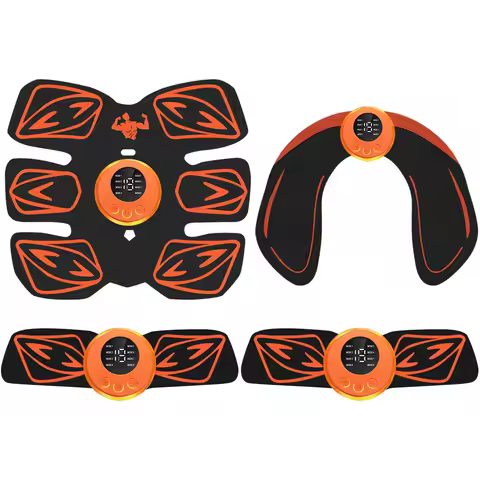 USB Rechargeable EMS Ab Stimulator, 6 Pack Abs Trainer, Electric Muscle Stimulator for Full Body Wor
