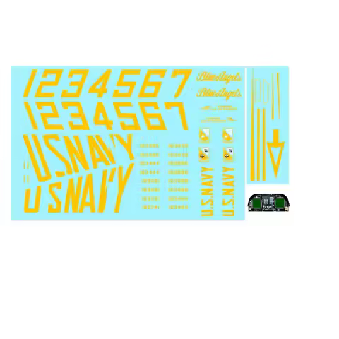 Water Sticker Decal for Freewing F18 V3 90mm EDF RC Jet Plane