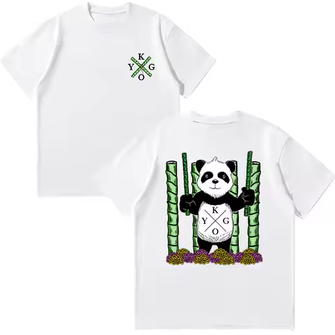 Camiseta kygo panda camiseta Noruega animada DJ kygo camiseta gráfica calidad camiseta