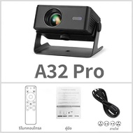 AUN A32 Pro Android 13 โปรเจคเตอร์แบบพกพา Cinema โฮมเธียเตอร์ MINI LED โปรเจคเตอร์ 3D WIFI สําหรับโท