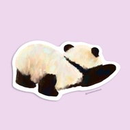 Panda Sticker, Cute Animal Lazy Streching Decorative Waterproof , Animal Lover Sticker, Vinyl Laptop