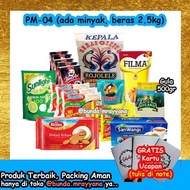 [ADA MINYAK] #PM-04 Paket Sembako (beras gula kopi sabun biskuit)