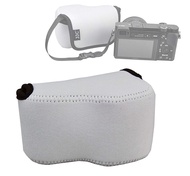 JJC Gray Ultra Light Neoprene Camera Case Pouch Bag, Compatible with Sony a6600 a6500 a6400 a6300 a6