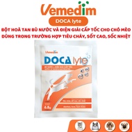 Vemedim Docallyte soluble powder for dogs and cats for rehydration & rapid electrolytes, diarrhea, f