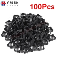 CHINK 100Pcs/bag 18650 Battery Cell Holder, Portable Cylindrical Battery Bracket, Plastic with Battery Installation Hole Fixed Combination Bracket Battery Storage Brackets