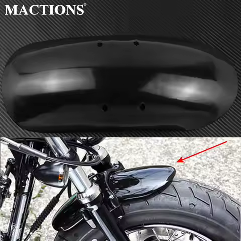 Motorcycle Custom Short Front Fender Cover Black Steel Iron For Harley Sportster Forty Eight XL1200X