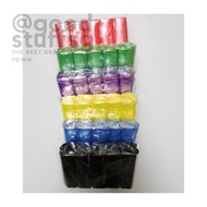 [SG FREE ] 5 Roll 100pcs 45x50cm Disposable Garbage Bags Rubbish Bag Trash Bag Plastic Bag Random
