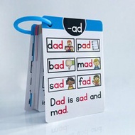 64pcs Flashcards, I Can Read English Phonics Flashcards, 107pcs CVC Phonics Cards, Learning English 