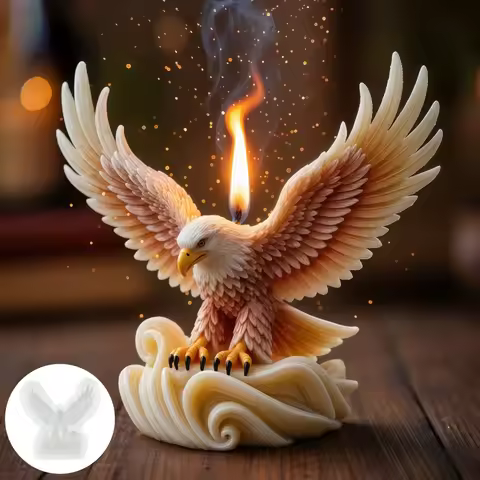 Eagle flying candle silicone mold soaring eagle resin mold craft mold flying eagle concrete cement g