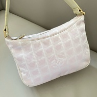 Chanel Vintage 淺紫色冰格腋下包