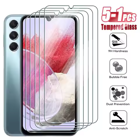 1-5pcs Tempered Glass For Samsung S25 FE 5G S24 FE A56 A55 A36 A35 A26 A25 A15 A16 A17 A07 A05 A06 A
