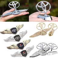 LAIFU Metal Front Hood Decal Emblem Wing Corner Car Sticker for Toyota TRD Camry Corolla 4Runner Rav