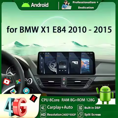GPS Android 16 Car Radio Multimedia Player for BMW X1 E84 2010 - 2015 CIC SystemWithout Original Scr