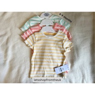 George Stripe Ribbed Lettuce 3 Pack T-Shirt (6-9 months)