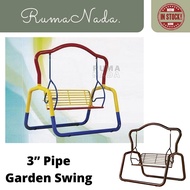 3V Metal Garden Swing 3inches Pipe/ Indoor Outdoor Metal Swing Chair / Swing Seat Bench / Buaian Besar 3V / Buaian Taman