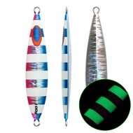 JIGGINGPRO Isca Slow Sinking Metal Jig 60g 80g 100g 150g 200g Saltwater Boat Fishing Lure Shore Jigg