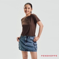 Penshoppe Essentials Textured Slim Top For Women