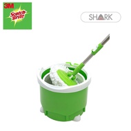 3M Scotch Brite Single Spin Mop Bucket Set (1 Pc/Pack) / 3M Single Microfiber Cloth Spin Mop