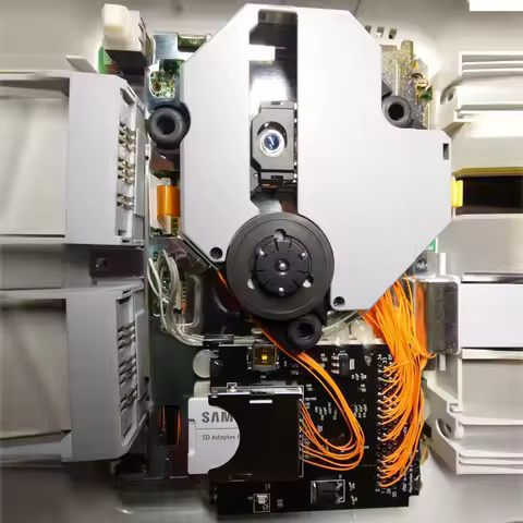 PSone game console with built-in optical drive and direct card reader and PS IO NTSC Version