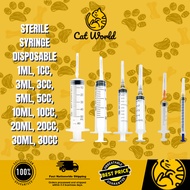Sterile Syringe Disposable 1ml, 1cc, 3ml, 3cc, 5ml, 5cc, 10ml, 10cc, 20ml, 20cc, 30ml, 30cc