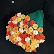 crochet flower blanket bouquet