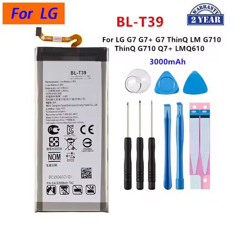 Original BL-T39 3000mAh Battery For LG G7 G7+ G7ThinQ LM G710 ThinQ G710 Q7+ LMQ610 BL T39 Mobile ph