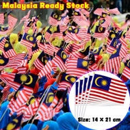 ⚡24H SHIP⚡ Malaysia Flag / Bendera Malaysia (Polyester) Bendera Tangan 21 x 14cm