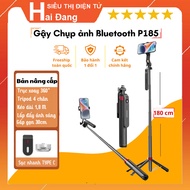 Selfie Stick With Remote P185, Camera Tripod, Phone, Gimbal, 180CM High, Aluminum Alloy, Camera Reco