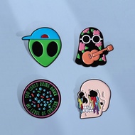 21 Pilots Rock Band Enamel Pin Cartoon Punk Alien Ghost Brooch Lapel Badges Backpack Accessories Gif