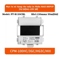 Compatible label ink MAX BEPOP PT-B120CBL (Size 120mm x Length 55m)