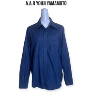 A.A.R Yohji Yamamoto เสื้อเชิ้ตแขนยาวสีน้ำเงิน