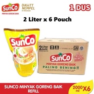 PROMO 1 KARTON MINYAK GORENG SUNCO REFILL 2L 1 DUS ISI 6 pcs/ 1L ISI 12PCS