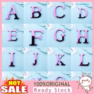 [Jia]  A-Z Alphabet Letter Acrylic Mirror Wall Art Sticker Decal DIY Home Decoration