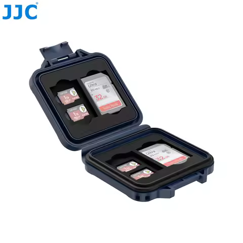 JJC Ultra-thin Memory Card Case for 4 SD Card 8 Micro SD Card Organizer Holder Waterproof Memoria Ca