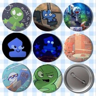 Bfdi Battle For Dream Island Badges Button Round Creative Pin Brooch Badge Bag Decor Accessories Fan