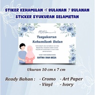 Pregnancy Stickers 4 months 7 months thanksgiving stickers