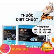 Hanpet - Combo 1 hộp 5 gói x 20 viên Thuốc Diệt Chuột Storm CHỐNG ĐÔNG MÁU - THUỐC CHUỘT Kẹo diệt ch