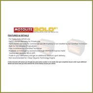 ⭐ ▧ ﹊ Motolite Gold Maintenance Free Car Battery 3SM / D31 / N70 (21 Months Warranty)